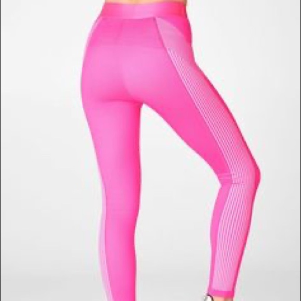 Fabletics seamless neon pink leggings